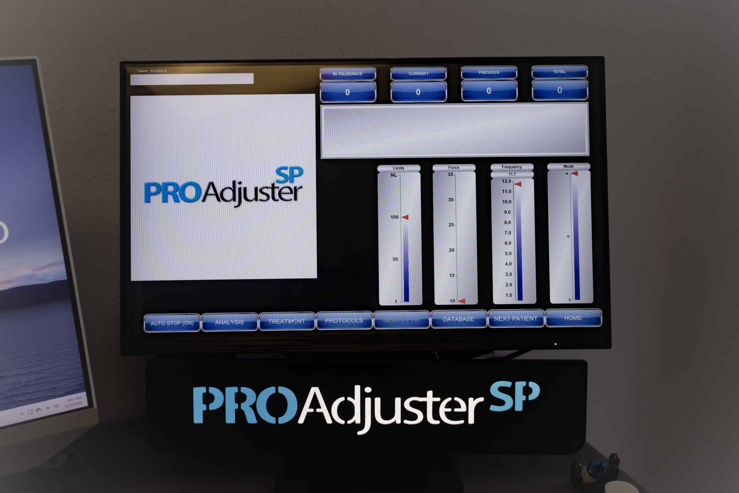 ProAdjuster computerized chiropractic technology at Grace Medical North Fort Myers