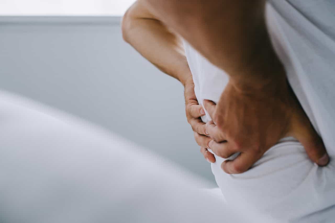 man with sciatica