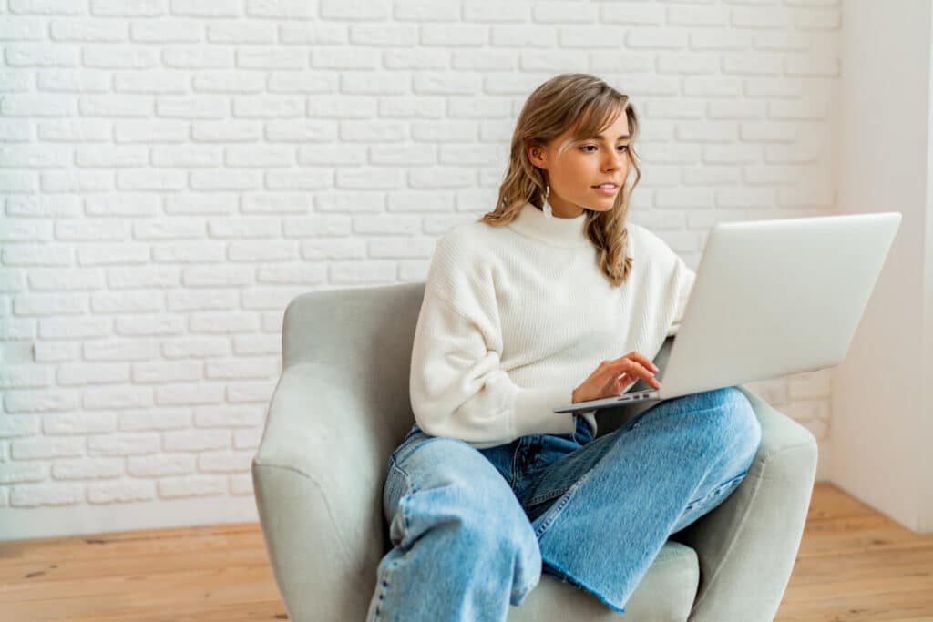 woman sitting